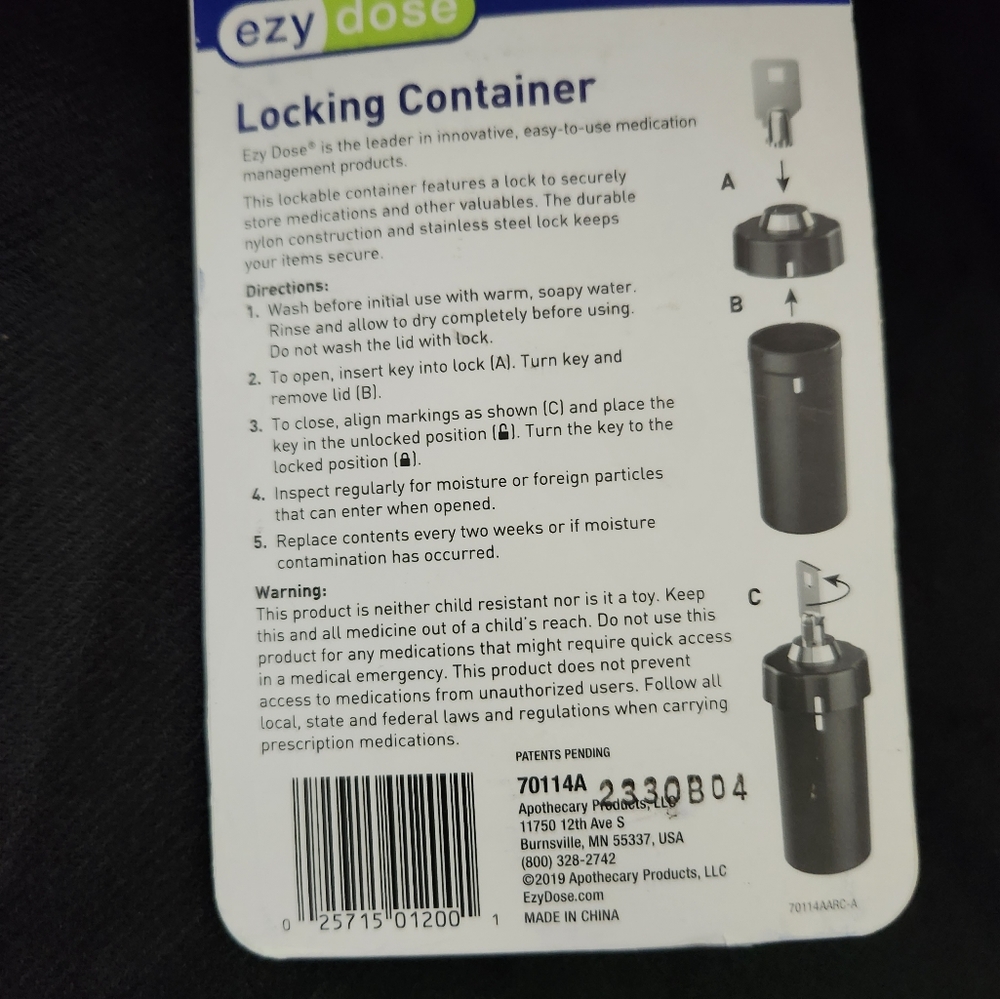 EZY Dose Locking Container - Picture 2 of 2